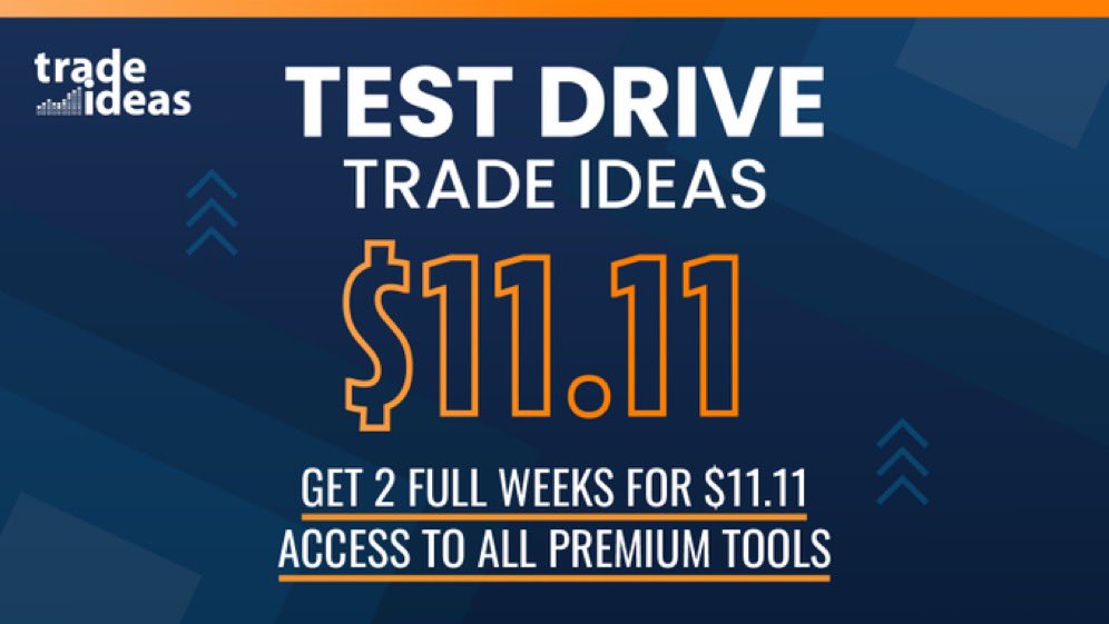 A1phaMnd101's tweet photo. The next Trade Ideas 2-week Test Drive starts shortly.

Now is a chance for our followers to tryout the award winning TradeIdeas AI backtesting oddsmaking
scanning, charting and live trade alerts software

Learn more at  https://t.co/90y4g7bJ6o https://t.co/icEf7wYwHo