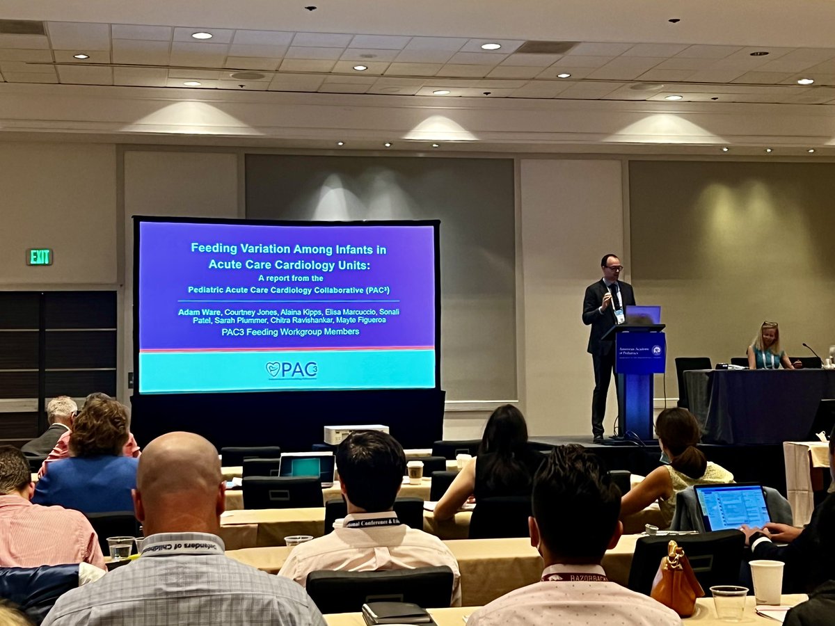 Love seeing this <a href="/pac3quality/">PAC3quality</a> data out and about!!  Thanks for representing @adamwaremd.  😍  #feedthebaby #CHD #AAP2022 <a href="/AAPexperience/">AAP National Conference & Exhibition</a>