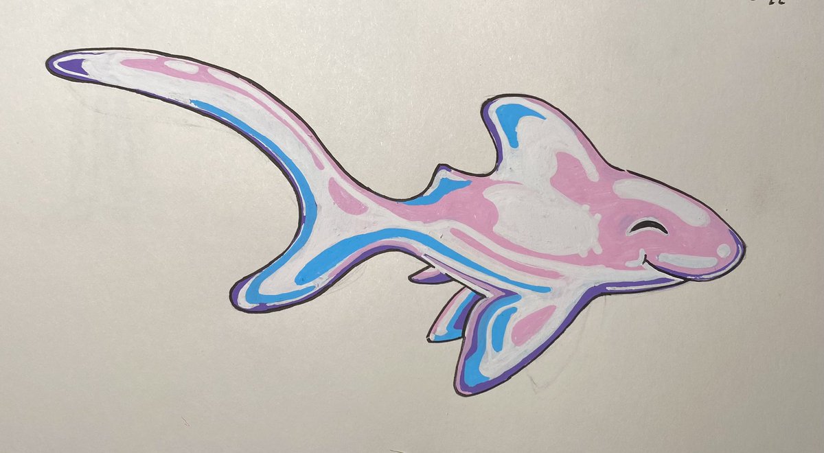 SRGillustration's tweet photo. Blub Blub 🫧 #Sharktober #Sharktober2022 #sharks #posca #illustration #drawingchallenge #skatchbook https://t.co/fUuUoaF7tO
