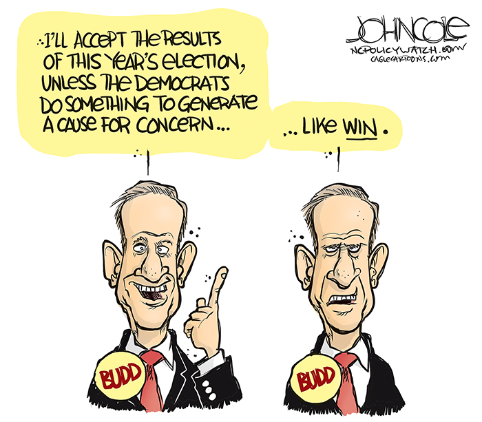 ProgressNow_NC's tweet photo. Ted Budd still won't clearly state that he would accept the results of the election!
#electiondenier #buddout #thisbuddsnotforyou #ncpol #mobilizeformidterms https://t.co/LCB3fwIky2
