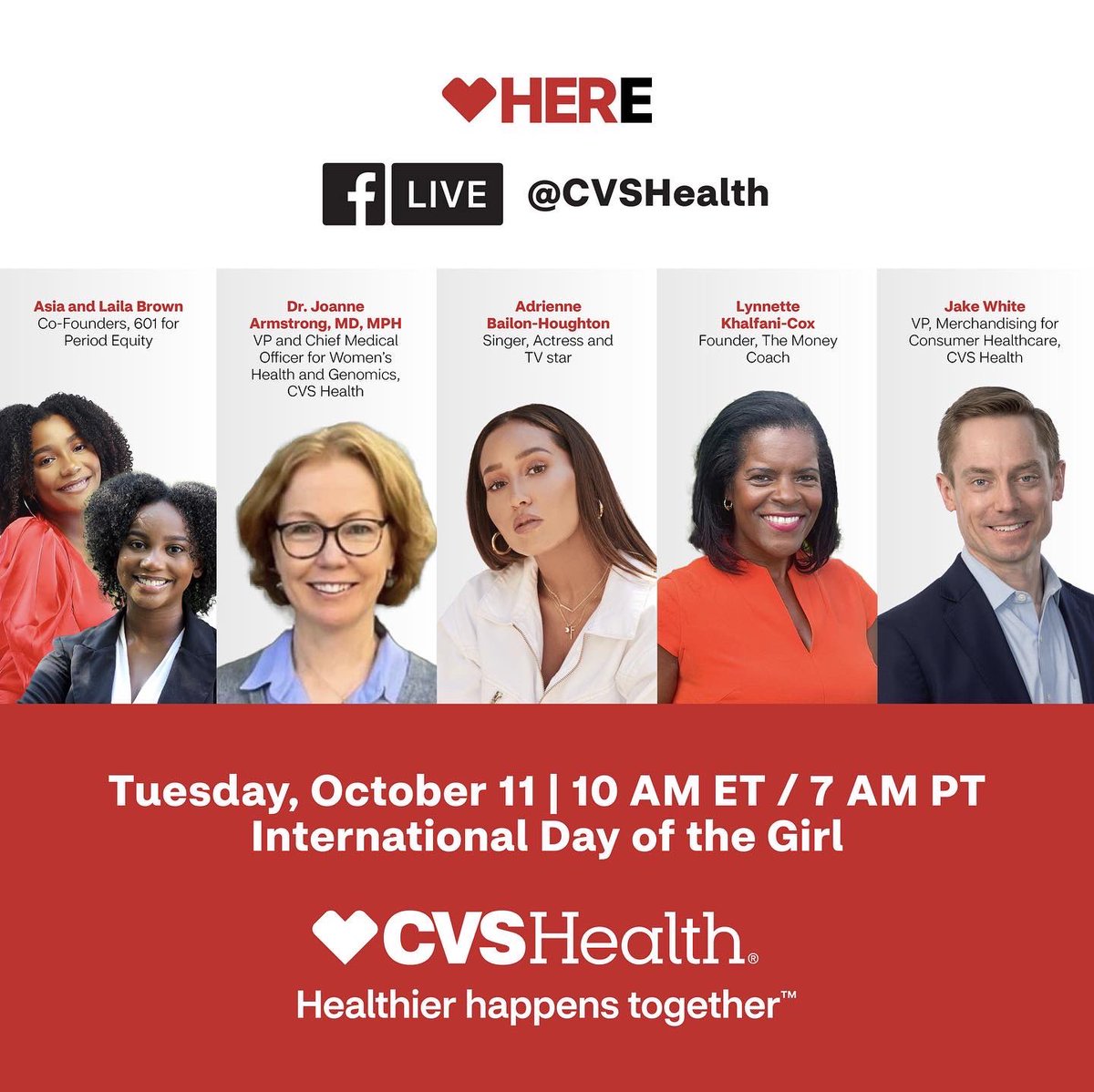 We are so excited to announce that our founders will be joining CVS Health to discuss period poverty and the actions that CVS Health is taking to address period poverty and improve menstrual health for all! #HealthierHappensTogether #CVSHealthPartner