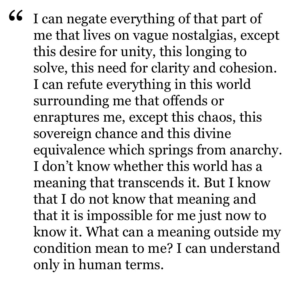 iamlavenderr's tweet photo. - Albert Camus, The Myth of Sisyphus and Other Essays https://t.co/wigW5BGuf9
