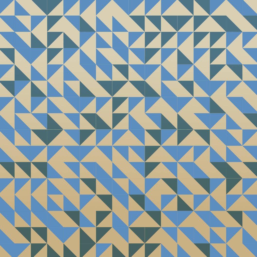truchetblocks's tweet photo. There have been some beautiful colour ways minted #nature #nft #svg #triangles #wallpaper https://t.co/DoEg0zeyWH