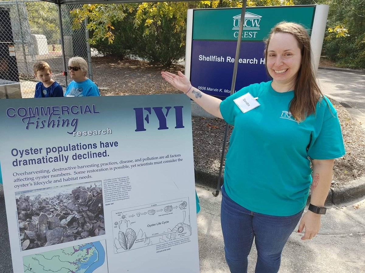 Worked the open house today at the Center for Marine Science. It was a lot of fun, I had some awesome visitors, and I exceeded my step goal