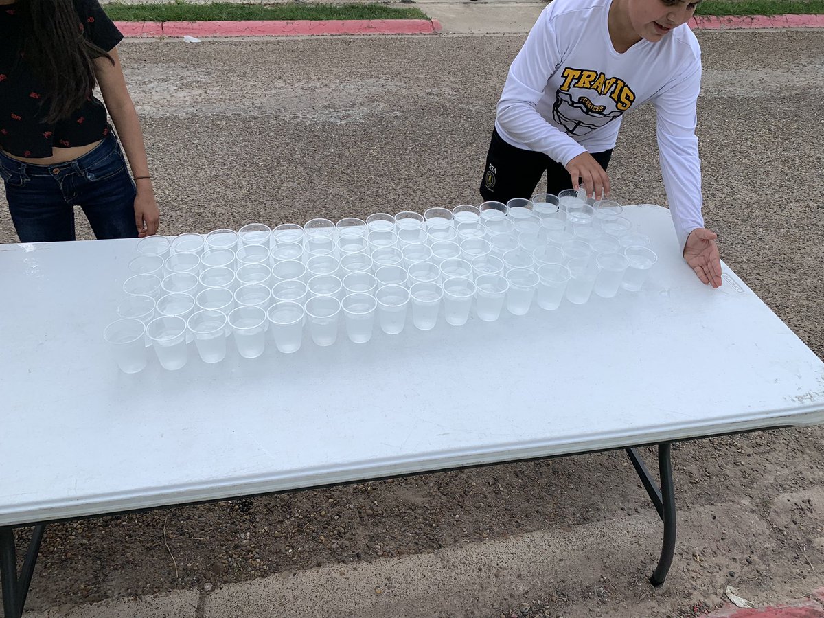 City of Palms Marching Contest! Terrier Band kids keeping these kids hydrated.