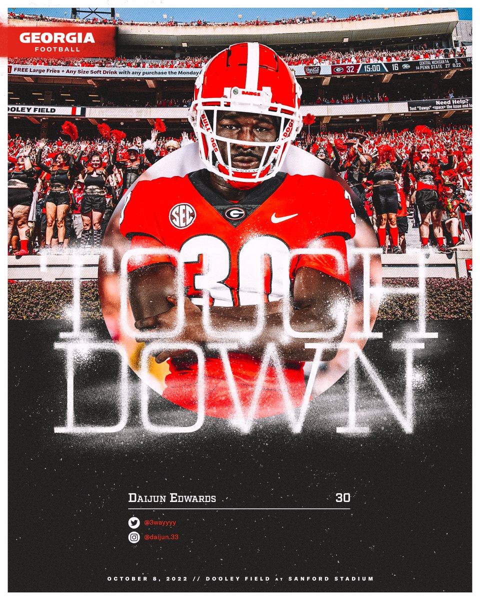 GeorgiaFootball's tweet photo. 3⃣ piece for @3wayyyy 😤

#GoDawgs https://t.co/HxUPCvinNt