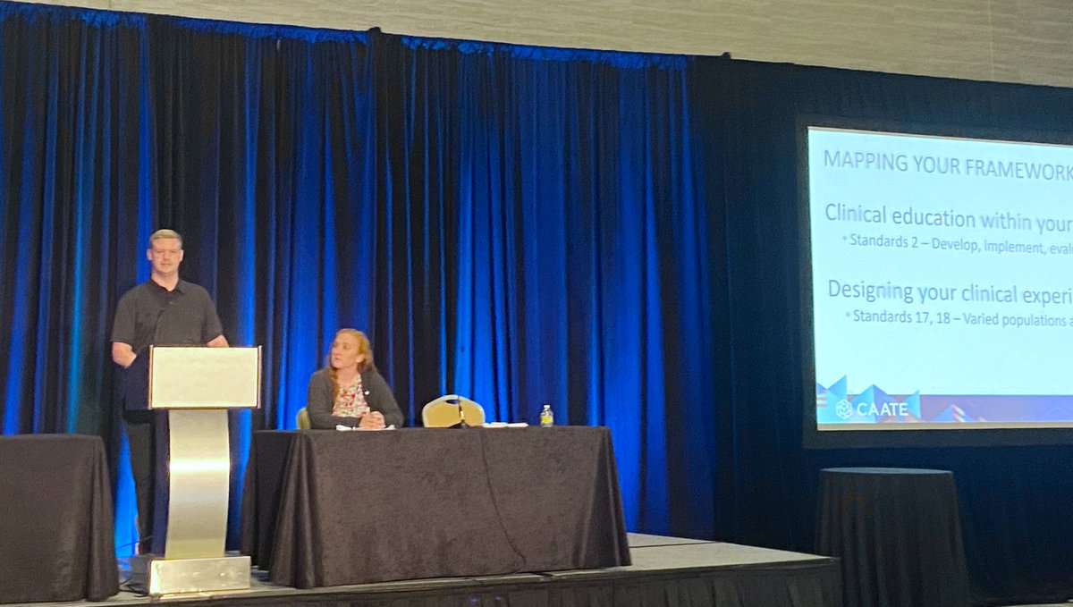 Thank you to the <a href="/CAATEUS/">CAATE</a> for the opportunity to speak with <a href="/jessedlernye/">Jess Edler Nye</a> and <a href="/samar_long/">Dr. Samar McCann Long</a> on tracking clinical education!