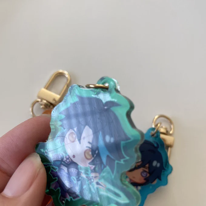 sad gummy charm twt…basically there is an air pocket in certain places (these particular pics have them all near the hole) that can be seen in the light. Bubbles vary from tiny to larger  