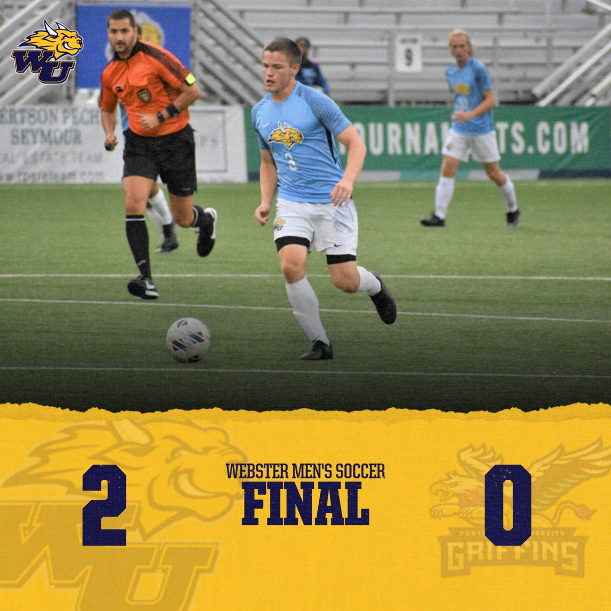 GORLOKS WIN! @WebsterSoccer wins their seventh straight with a 2-0 win over Fontbonne! They are back in action on Wednesday when they host the @GUPanthers for a @SLIAC matchup! @WebsterUNews #LokNation