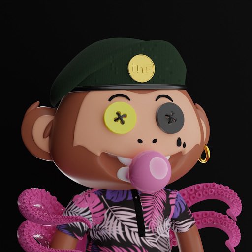 BLVDwaikato's tweet photo. @TrapMonkie @the_freightrain π€©π΅ just need a gold chain with squid arms now #TrapMonkie #GoldChains #SquidArms #OGskin #TMBeretHatters #LFG #NFTs https://t.co/NsGRN5ClpZ