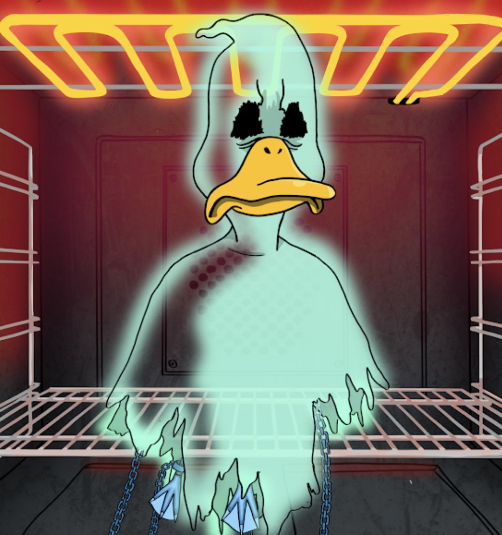 brandboerge's tweet photo. It’s the big day when the @noncoducks family start minting demon ducks by burning 2 hell ducks and a torture room key. My first was of course a ghost demon since I hold the Ghost sinner  :) Reveal will be on halloween. #DucksUnited #HellDuckTakeover https://t.co/xNKFIuPNdW