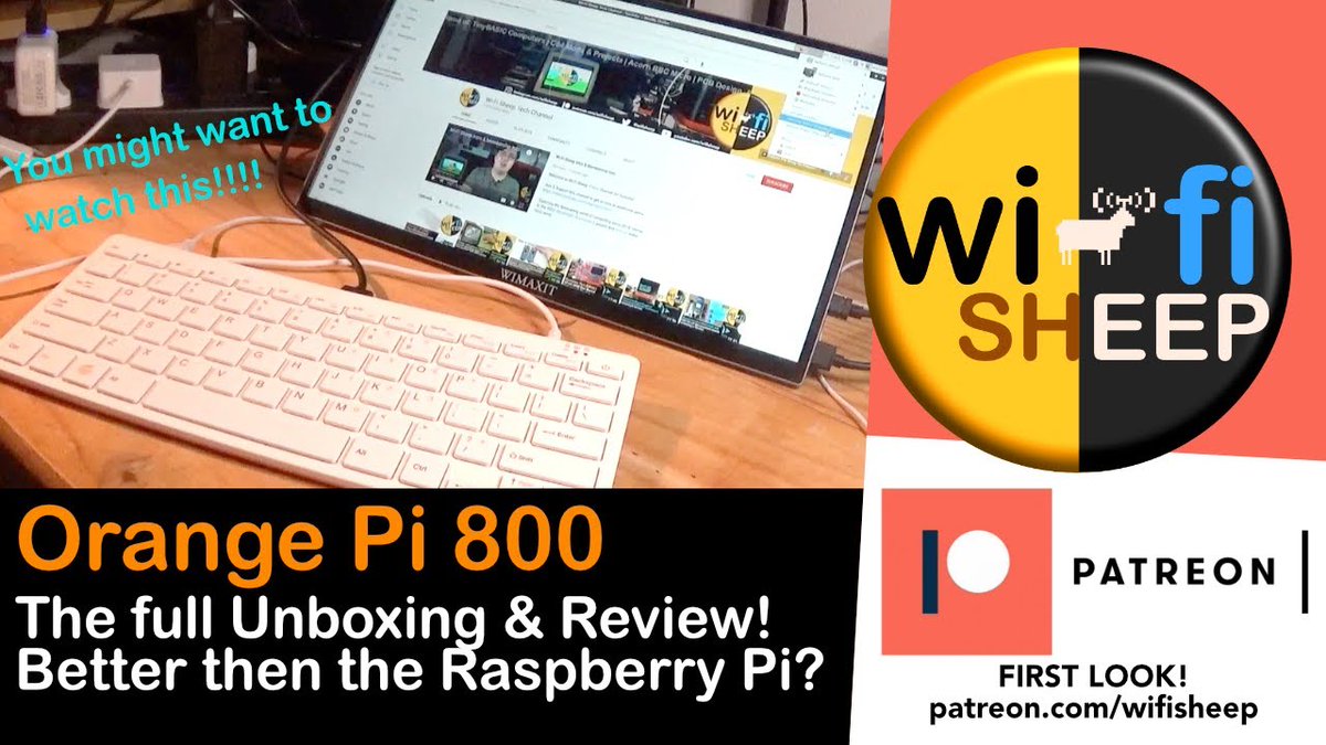 WiFiSheep's tweet photo. #Patreons & @youtube Base PLUS channel members our #firstlook #unboxing & review video for the #orangepi800 #Raspberrypi 400 clone system is now live! https://t.co/JTQIn1Qh9t (YT CH Members login & see new video post) https://t.co/Nu4z4XW2Ap