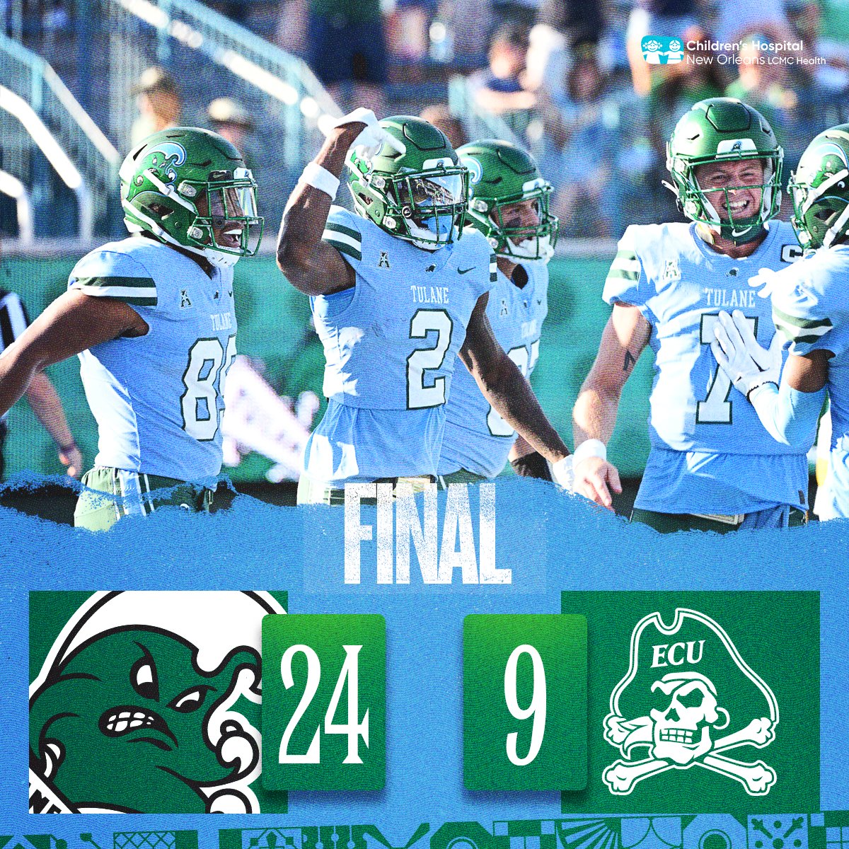 GreenWaveFB's tweet photo. Put this one in the W column!!!

#RollWave 🌊 https://t.co/4aB2irTMjR