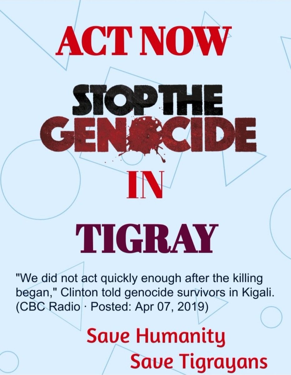 Ermias9's tweet image. The #US usually fails at stopping war &amp;amp; genocide, &amp;amp; have the audacity to later say #NeverAgain #Rewanda @HillaryClinton @BillClinton @SecBlinken @JosepBorrellF #TigrayIsSuffering #TigrayGenocide