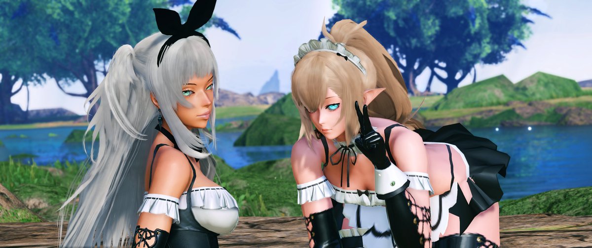 JinuPSO2's tweet photo. I snuck some in when Mie wasn't looking😏 @MieriMiya 
#PSO2NGS_SS #RappyMail #GShade #PSONGS https://t.co/CEpLpeaAfe