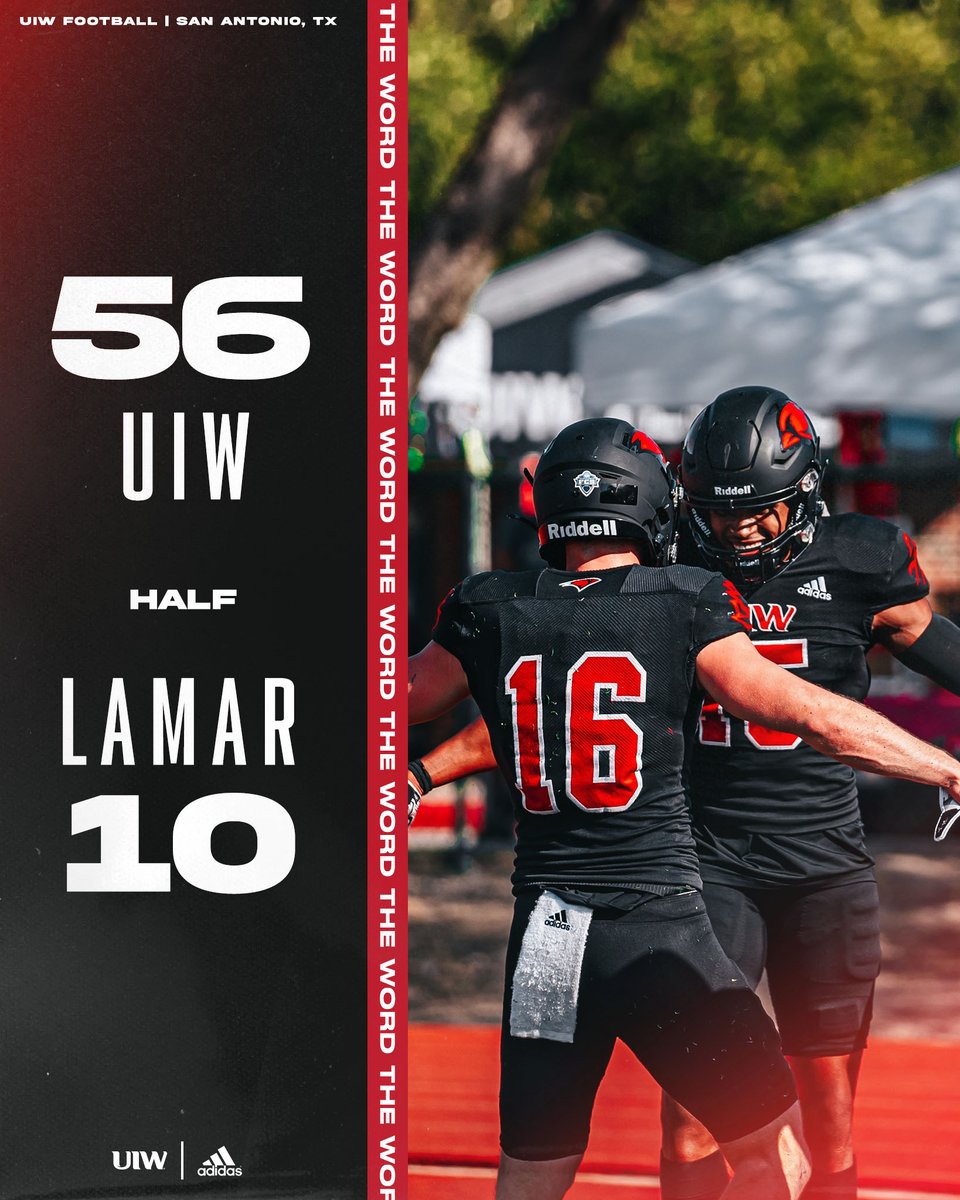 UIWFootball's tweet photo. Headed to the third. 

#TheWord https://t.co/dx7uWlV1qw