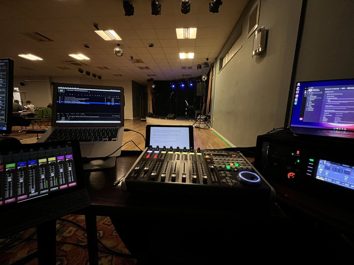 Been nice to get back behind the desk for a charity gig tonight