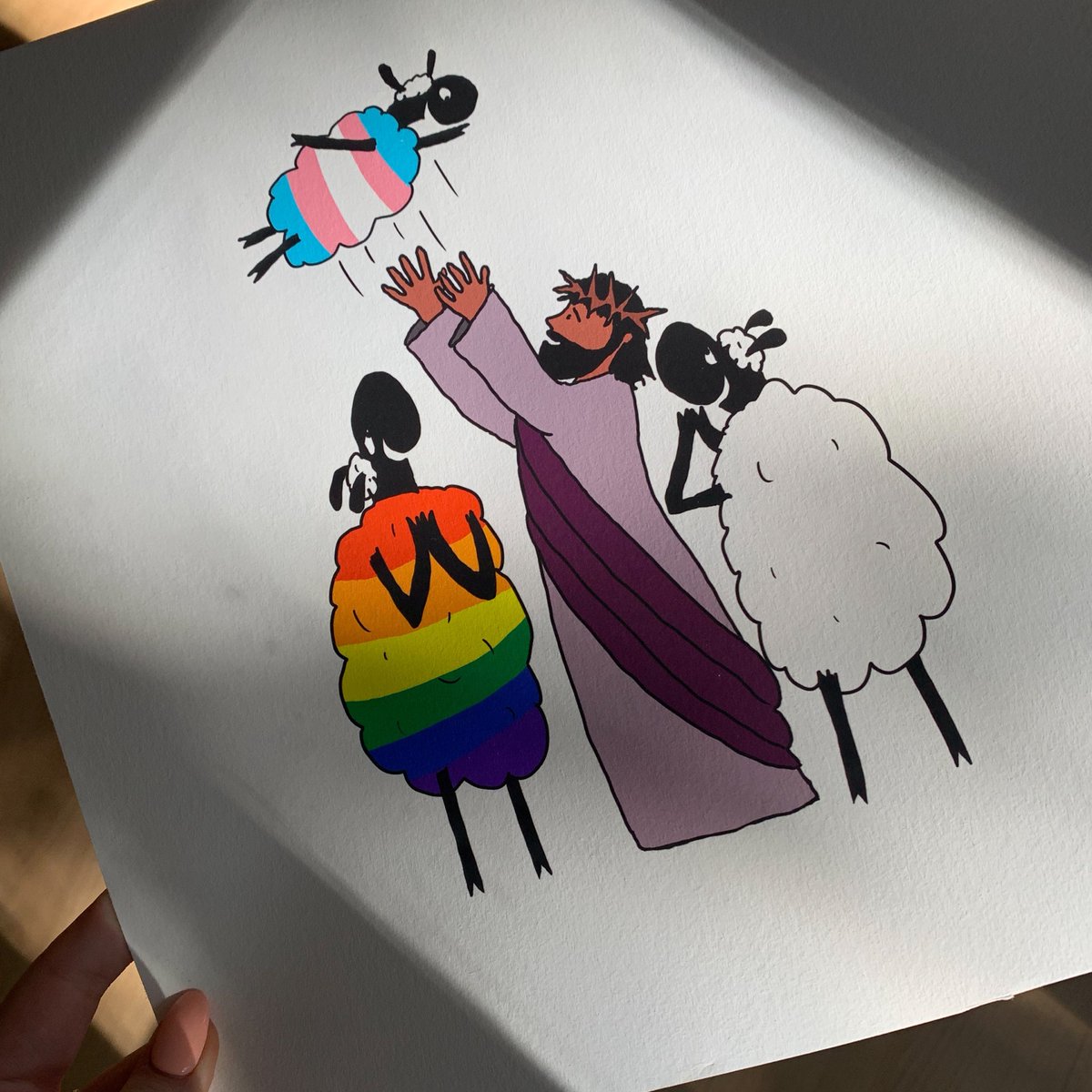 Family values? They should be love, acceptance and supporting your loved ones.  This is my print "Family Fun" It's one of my favorites.️‍🌈️‍🌈 #pride