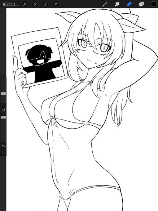 線画。

塗る。 https://t.co/vYdbye6dtn 