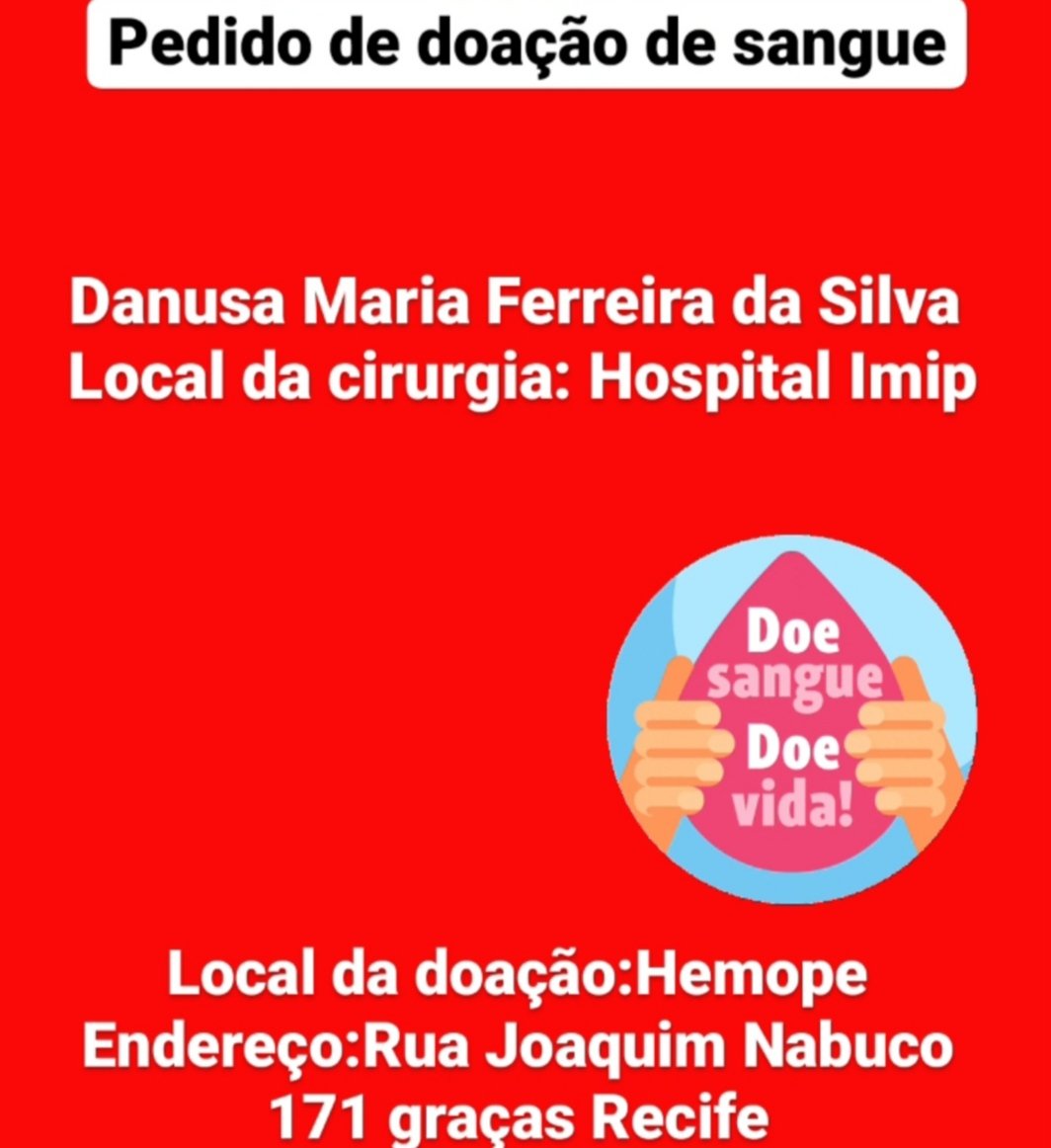 Danauseas's tweet photo. #doaçaodesangue #hemope #doaçãodesanguerecife https://t.co/MQhW8Gm0JS