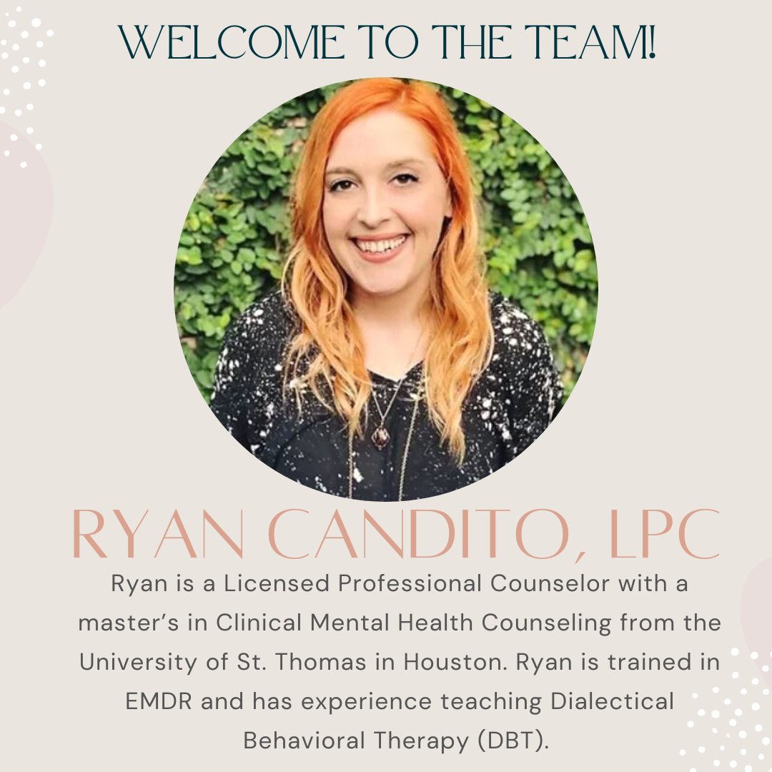 AustinMindful's tweet photo. Introducing Ryan Candito, LPC! 

To learn more about our clinicians at #Austin #Mindfulness Center, visit our website at: https://t.co/GuIrVTcVPK https://t.co/yPbxjejlCf