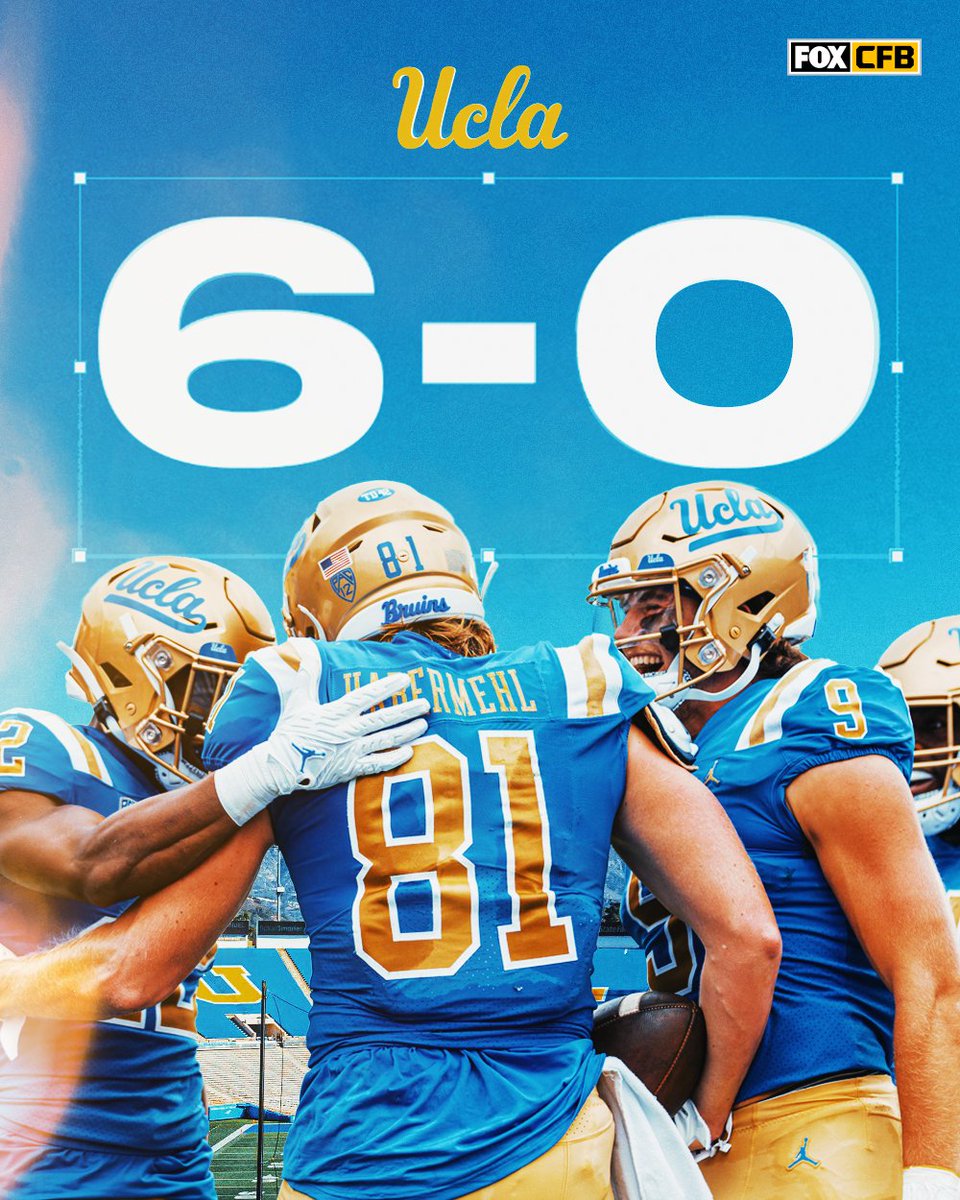 BRUINS ON TOP 🐻

<a href="/UCLAFootball/">UCLA Football</a> takes down No. 11 Utah at the Rose Bowl and improves to 6-0 for the first time since 2005 💪