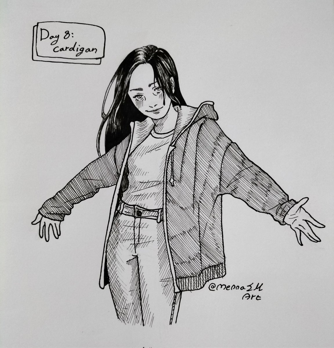 Inktober day 8: Cardigan
My OC Natalie ✨
#traditionalarts #traditionalillustrations #traditionalmedia #traditionalartworks #traditionaldrawing #traditionalartists #inksketches #oc #originalcharacter #inktoberday8 #day8 #cardigan #cardiganart #clothes #fashion #originalcharacter