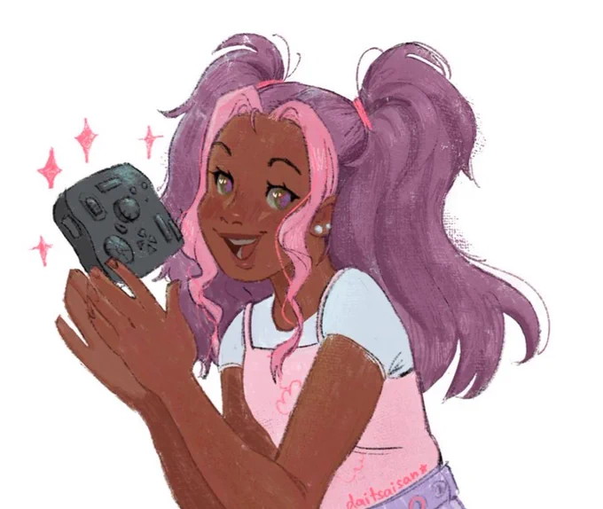 TourBox is celebrating its 4th Anniversary! It rly helps speed up my workflow a lot and it has a new color too!! Check it out ;" 