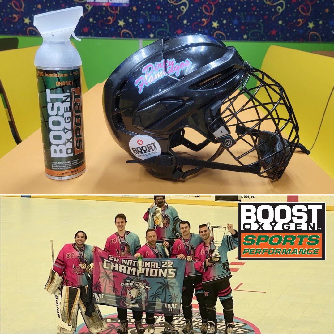 BoostO2's tweet photo. Boost will support Florida’s “Dirty Flamingos” roller hockey team during the 2022/23 season. The Flamingos are the TORHS National Roller Hockey Tournament Champs

#boostoxygen #dirtyflamingos #rollerhockey #torhs #beerleaguehockey #beerleague  #sportsoxygen #hockeyoxygen  #oxygen https://t.co/EUBXol9JIy