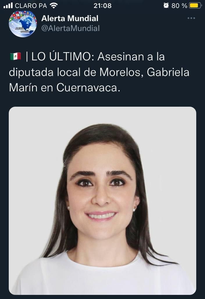 Karelin250605's tweet photo. Matan a Diputada en Mejico https://t.co/GJjBKKn6uU