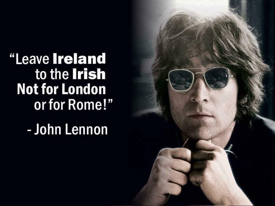 IrishUnity's tweet photo. John Lennon was born on this day 1940. RIP https://t.co/WplJkaPY5l