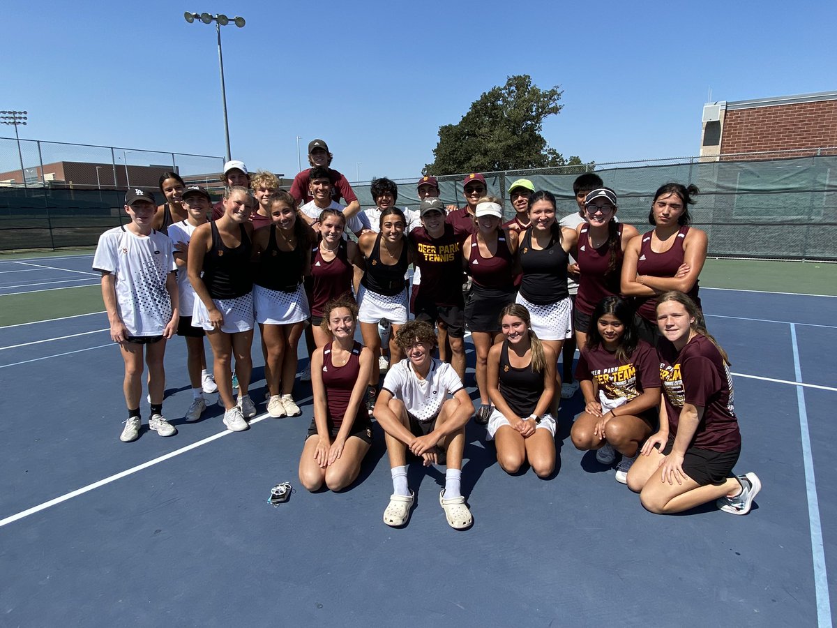 DPISD_Tennis's tweet image. Great win for the varsity today 11-8 over the #25 state ranked in 5A - College Station HS!  We will host the first round playoff match on Tuesday Oct. 11th at South vs. Atascocita.  Let’s go Deer!  @Coachtheim @CoachLadner13 @DPISD_South @dpisdathletics