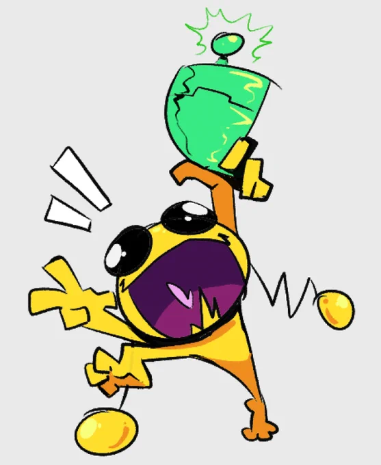 i think his name is alien hominid 