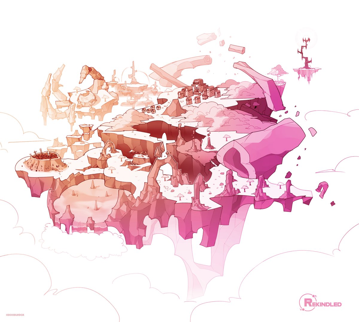 「Stylized 'world map' sketchy 3 」|❄ Doodle ❄ = Comm Slots Taken 26/30 =のイラスト