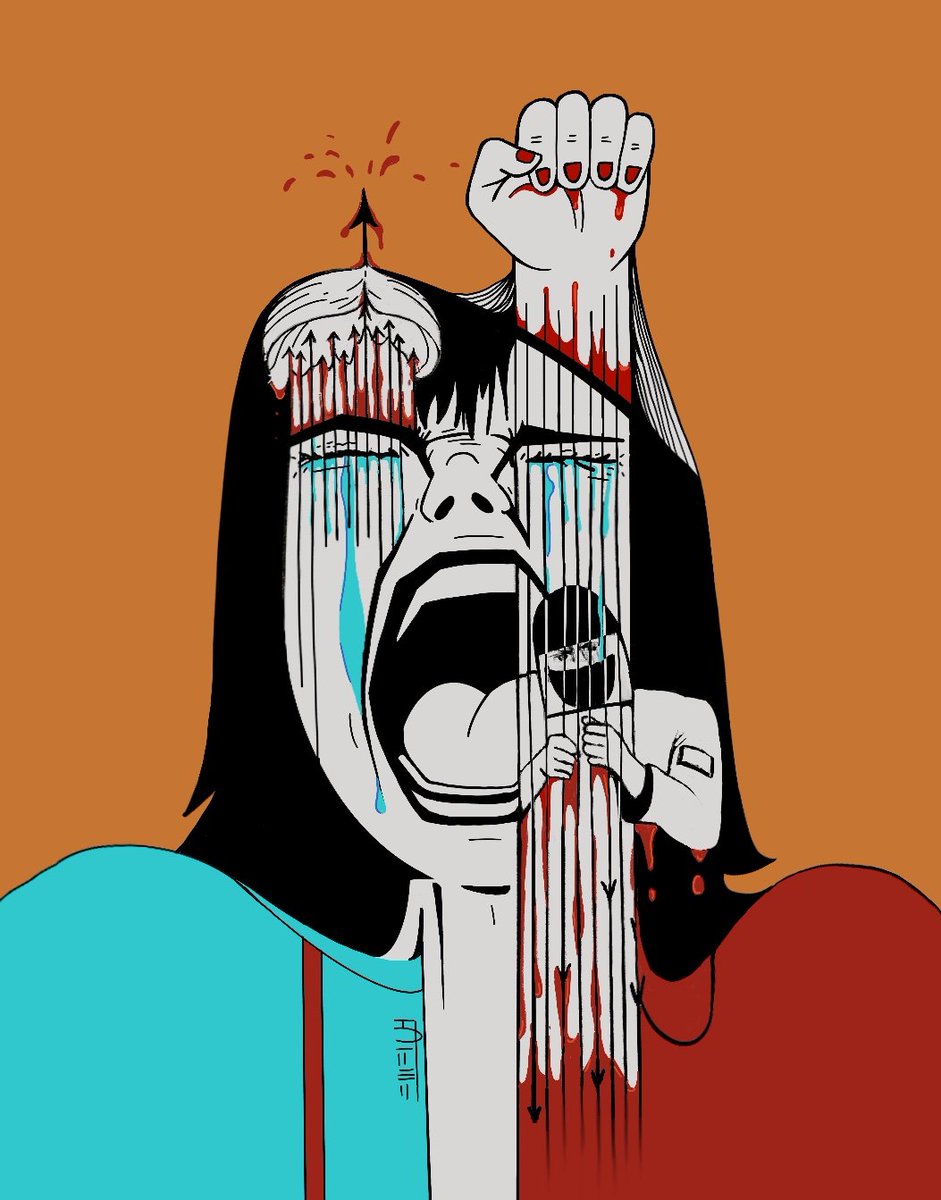 FMTSMSF's tweet photo. SADNESS is turning into ANGER
#MahsaAmini 
#مهسا_امینی https://t.co/Oj91MUPg43