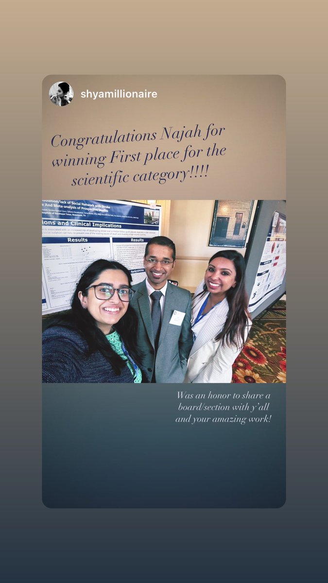 Dr. Martha Gulati ♥️🫀❤️🩹🇨🇦 (@drmarthagulati) on Twitter photo A chance for me to brag about <a href="/najahakhan/">Najah Khan</a>, a soon to be #FIT who presented this weekend at the #TCACC2022 <a href="/ACCinTouch/">American College of Cardiology</a> & Took First Prize 🏆 in the research completion presenting our work on #INOCA & #QOL. Well timed with our recent pub <a href="/IJCardio/">International Journal of Cardiology</a>
Congratulations Najah! <a href="/Dr_DanMD/">Daniel Ambinder, MD</a> A chance for me to brag about <a href="/najahakhan/">Najah Khan</a>, a soon to be #FIT who presented this weekend at the #TCACC2022 <a href="/ACCinTouch/">American College of Cardiology</a> & Took First Prize 🏆 in the research completion presenting our work on #INOCA & #QOL. Well timed with our recent pub <a href="/IJCardio/">International Journal of Cardiology</a>
Congratulations Najah! <a href="/Dr_DanMD/">Daniel Ambinder, MD</a>