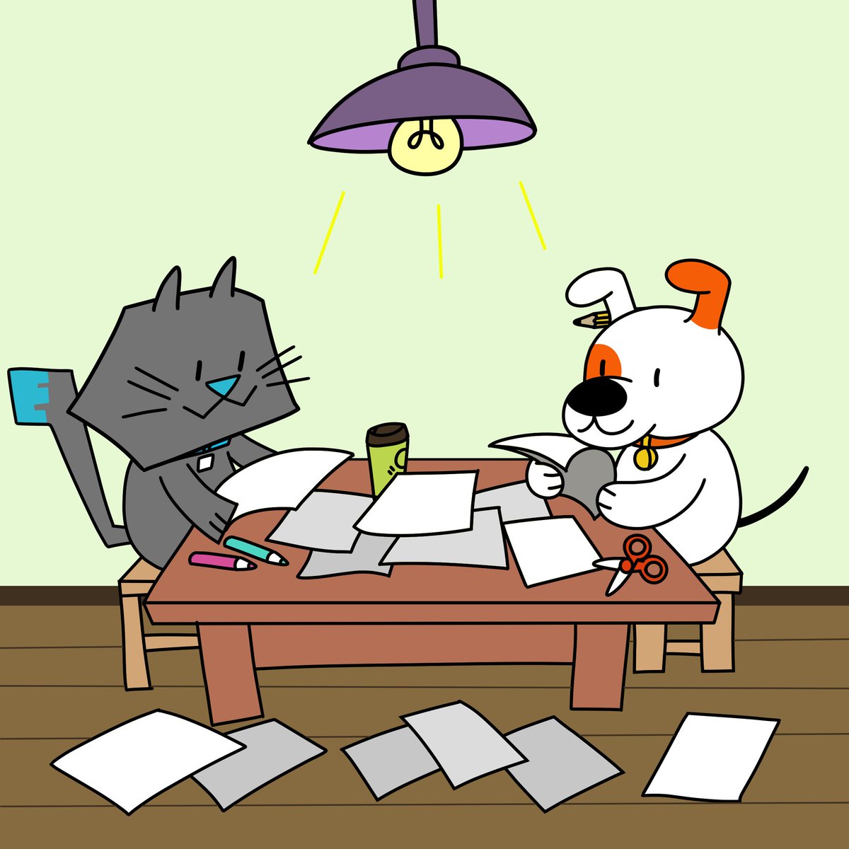 pypcomicjam's tweet photo. Finde largo a puro cómic de #pypcomicjam 2022 
🐶🐱 https://t.co/sFhzx0fNRG