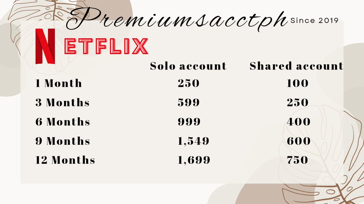 premiumsacctph's tweet image. 🔥 NETFLIX PREMIUM 🔥

Message Us @premiumsacctph

‼️WATCH THE PH TRENDING DAHMER‼️

💗25 ACCOUNTS AVAILABLE💗

PROOF #PAPH_FeedBack @TransactProofs

MOP: GCASH /  LOAD PAYMENT 🎊💯

MESSAGE @premiumsacctph
TO AVAIL OR INQUIRY 💌🛒