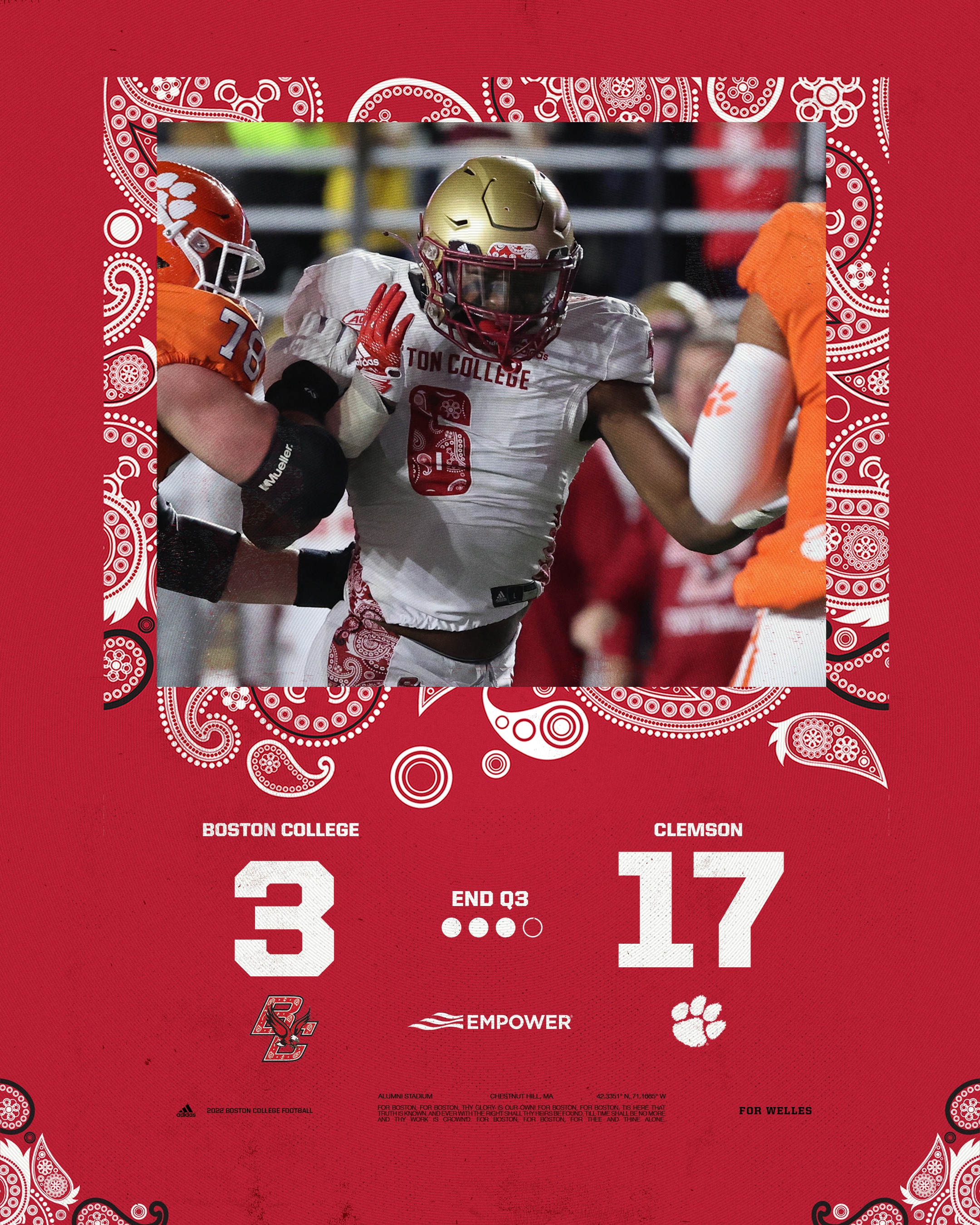 Boston College Football on Twitter "To the fourth quarter at Alumni