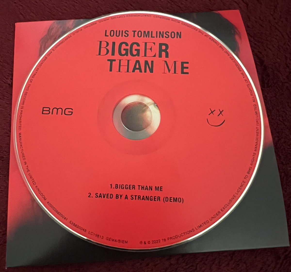 kiwik94's tweet photo. louis tomlinson bigger than me cd single giveaway!! 

-hi i’m giving away one bigger than me cd! 
-open internationally! 

-like and rt to enter!! 🫶🏼
-ends 11/11! 

(i bought an extra in case one of my friends needed one but everyone got one!) https://t.co/Kej2I21TGE