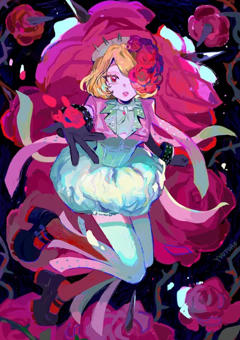 abigail and her roses  #dislyte #dislytefanart #dislyteabigail 