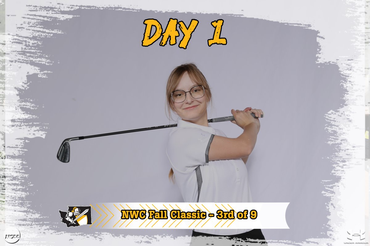 Emily Fisher tied for 5th as <a href="/PLUwomensGolf/">PLU Women's Golf</a> making some noise, sitting 3rd after day 1 at NWC Fall Classic! results.golfstat.com/public/leaderb…