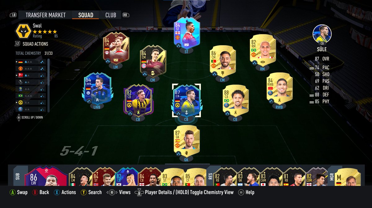 __Zoinks's tweet photo. switches to a 352 in game, looking for any new midfielders and got about 120k any recommendations anyone ? xxxxx #FIFA #Fifa23 #zweback https://t.co/pDyyDrKVeE