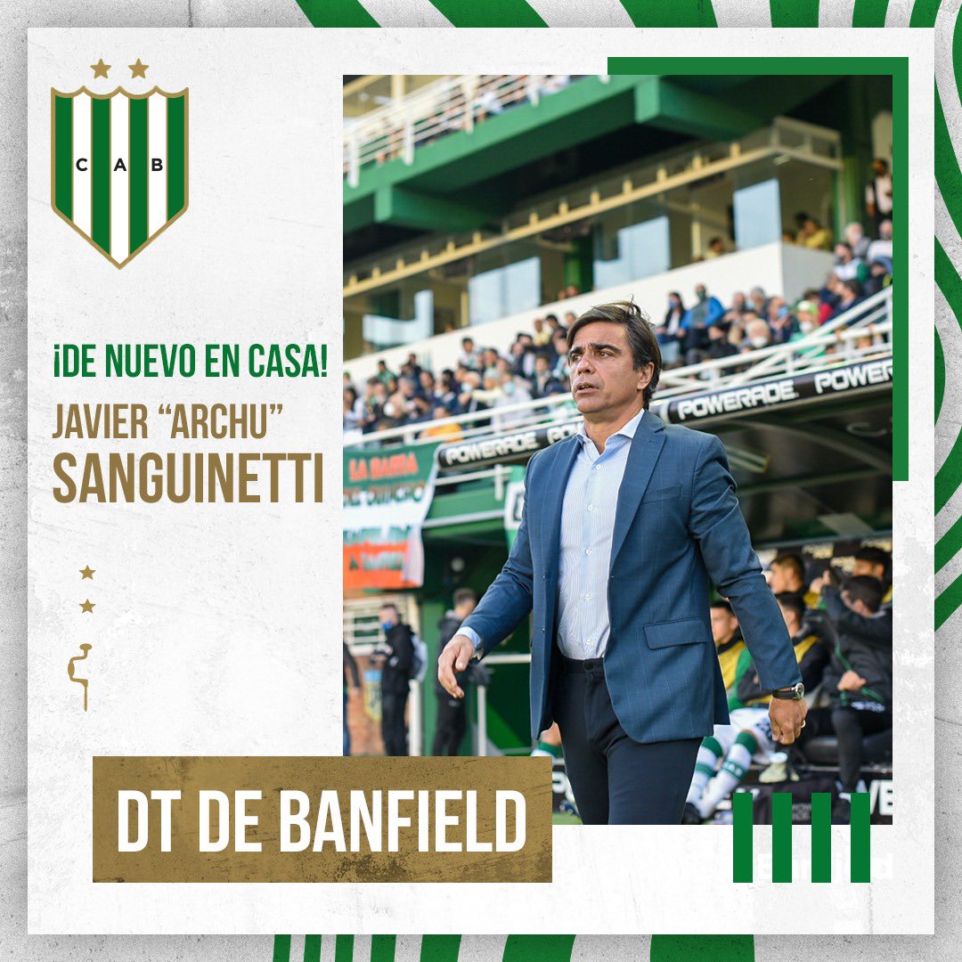 CAB_oficial's tweet photo. 🇳🇬Acuerdo total para que Javier "Archu" Sanguinetti sea el DT de Banfield por los próximos dos años.

¡Bienvenido, Archu! 💚 https://t.co/eXE2IAdkYG