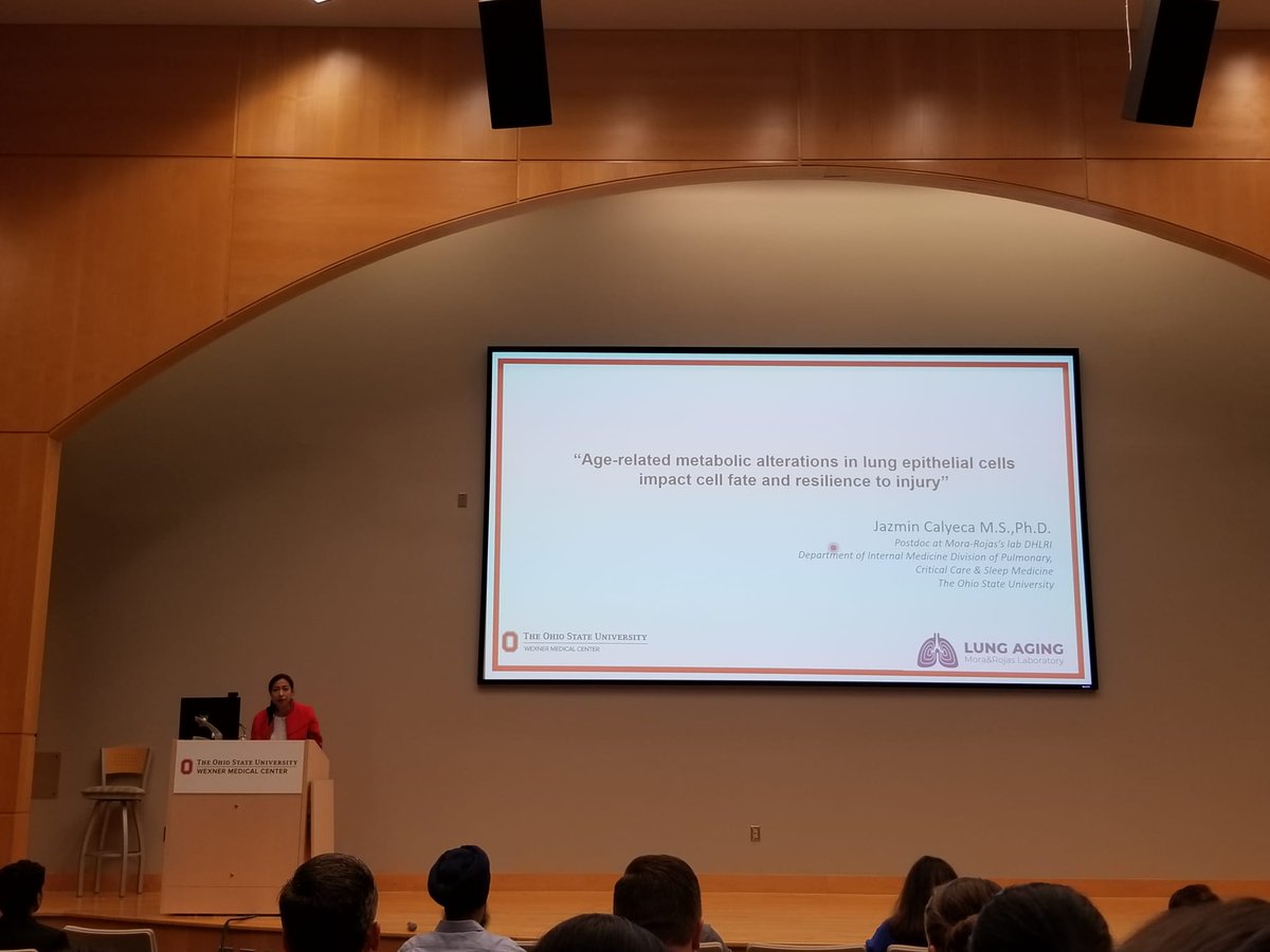 MR_AgingLab's tweet photo. Our postdocs @LorenaR57316289 @Pagudelog @natavaneg and @CalyecaJazmin representing our lab at the Ohio Physiological Society @OhioStateDHLRI @OSUWexMed meeting today!!!! Great Job Team!!! #WomenInScience #WomenInStem https://t.co/dQi2O3t5YP