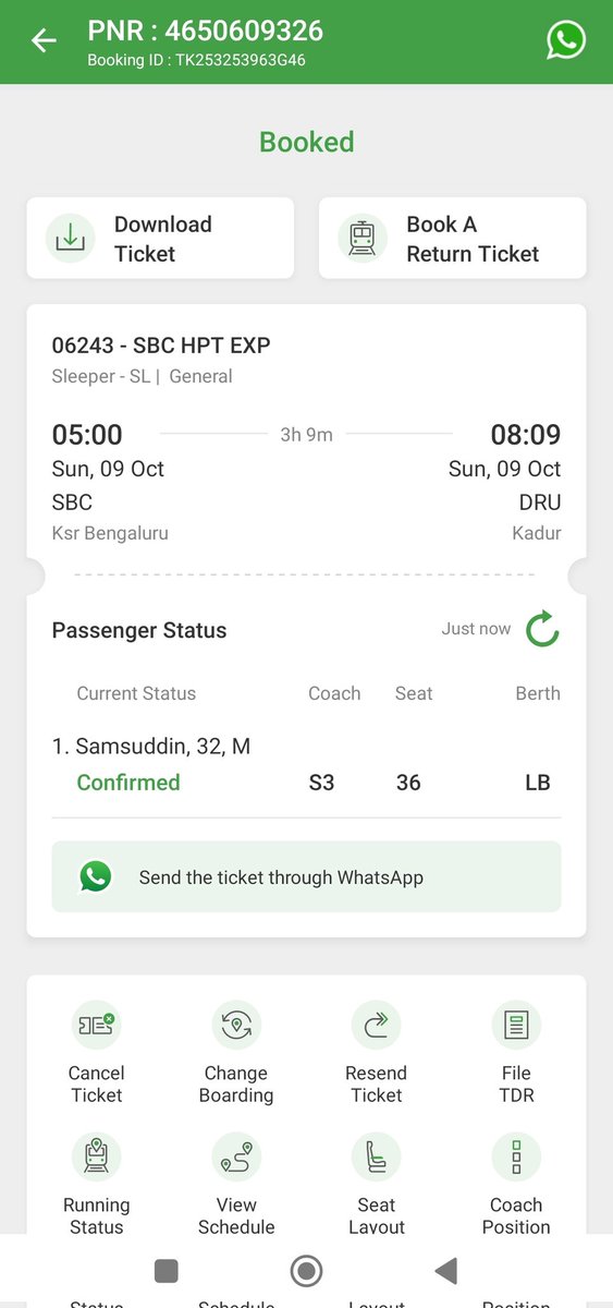 samsuddininc's tweet photo. @AshwiniVaishnaw @RailMinIndia @RailwaySeva @RailwayNorthern 

Train starting time 5 am but still train im SBC station only.
No update nothing https://t.co/thGmk3My2I
