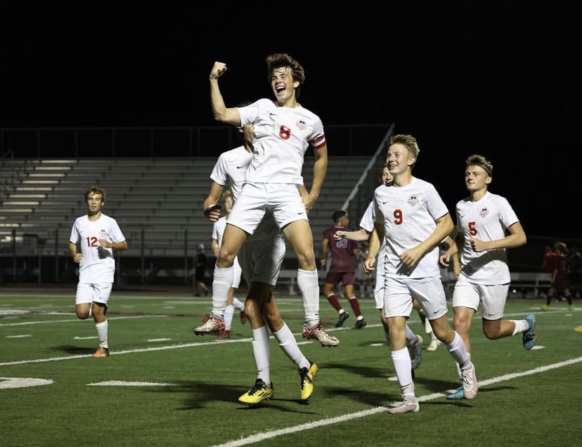 RRHSactivities's tweet photo. Congratulations to Grant Lelm, Hunter Robertson, and Caleb Severson on being named to the All Conference soccer team! #EnjoyTheRide @riders_soccer https://t.co/37hbXezT07