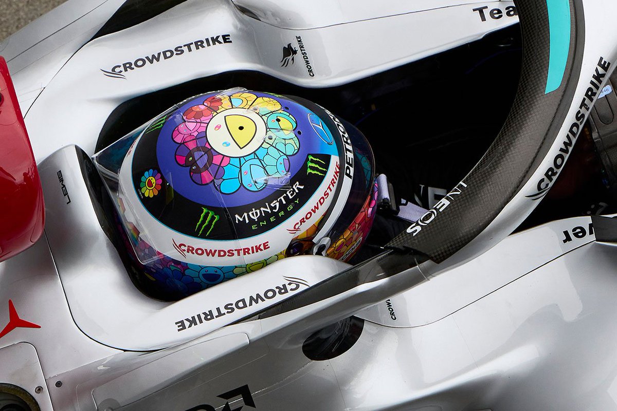 ルイス・ハミルトン、F1日本GPで村上隆とコラボしたスペシャル