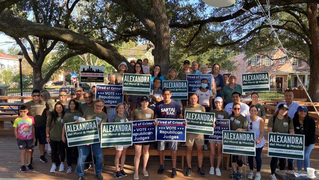 BussForJudge's tweet photo. It was a busy day on the campaign trail! Started with a block walk, made it to two rallies and ended at a meet &amp; greet in the home of a community member. https://t.co/NR4R15hFR4