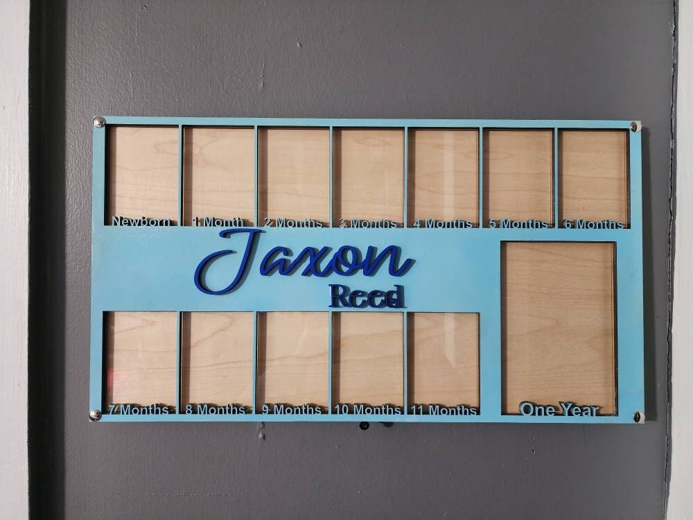 JCsBabyShower's tweet photo. Excited to share the latest addition to my #etsy shop: Large Personalized First Year Baby Picture Frame - Birth to One Year - Baby Month Milestone Frame with Baby name included - Blue Pink White https://t.co/iadYpbWwgM #wood #no #pink #morethan8 #tabletop #babymileston https://t.co/of3W8Nh8bN